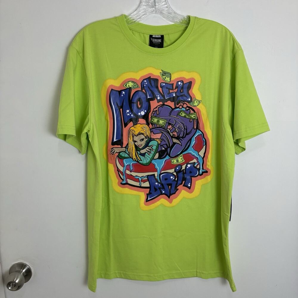 Money Drip, Hot Babe, Graffiti, T-shirt by Genuine Authentic Garment, Large